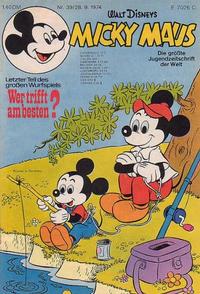 Cover Thumbnail for Micky Maus (Egmont Ehapa, 1951 series) #39/1974