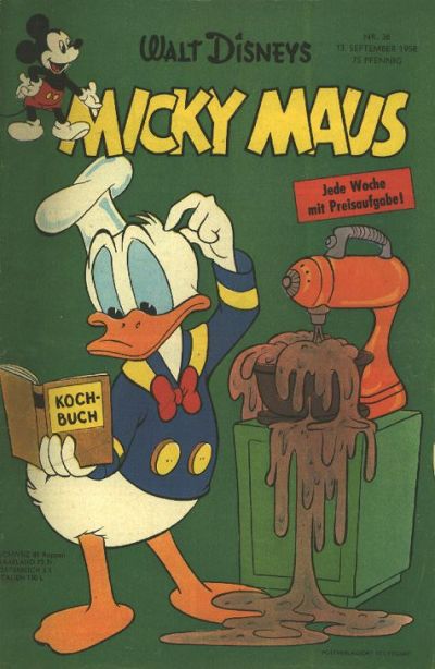 Cover for Micky Maus (Egmont Ehapa, 1951 series) #36/1958