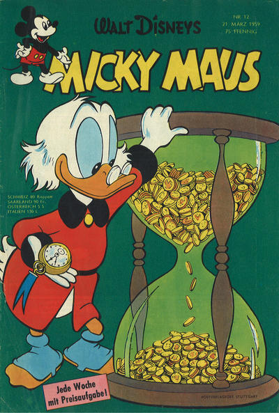 Cover for Micky Maus (Egmont Ehapa, 1951 series) #12/1959