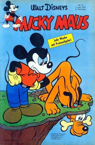 Cover for Micky Maus (Egmont Ehapa, 1951 series) #19/1959