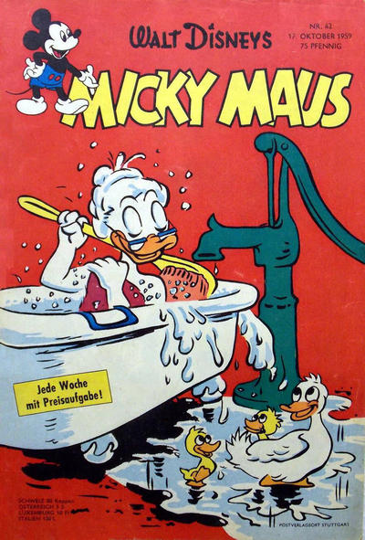 Cover for Micky Maus (Egmont Ehapa, 1951 series) #42/1959