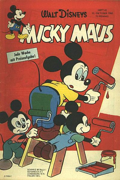 Cover for Micky Maus (Egmont Ehapa, 1951 series) #42/1960