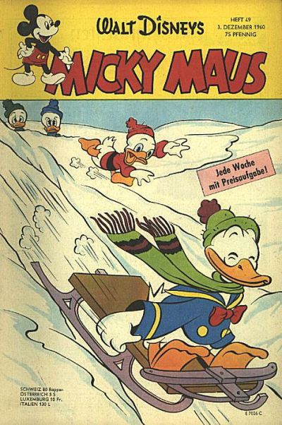 Cover for Micky Maus (Egmont Ehapa, 1951 series) #49/1960