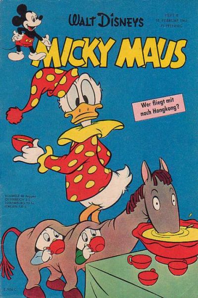 Cover for Micky Maus (Egmont Ehapa, 1951 series) #8/1961