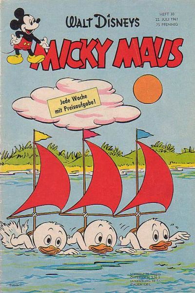 Cover for Micky Maus (Egmont Ehapa, 1951 series) #30/1961
