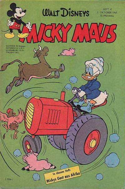 Cover for Micky Maus (Egmont Ehapa, 1951 series) #41/1961