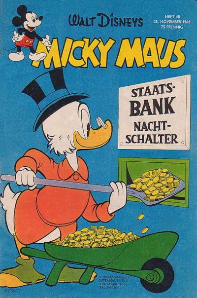 Cover for Micky Maus (Egmont Ehapa, 1951 series) #48/1961