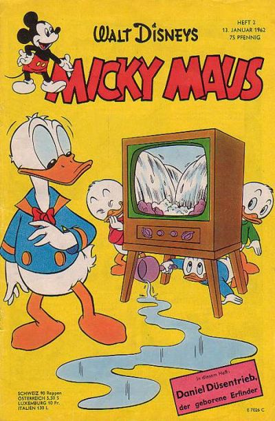 Cover for Micky Maus (Egmont Ehapa, 1951 series) #2/1962