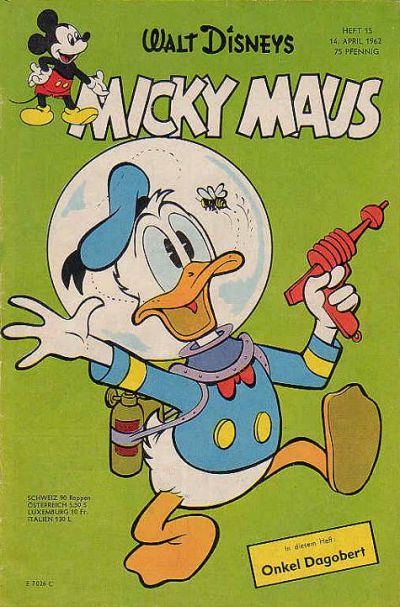 Cover for Micky Maus (Egmont Ehapa, 1951 series) #15/1962