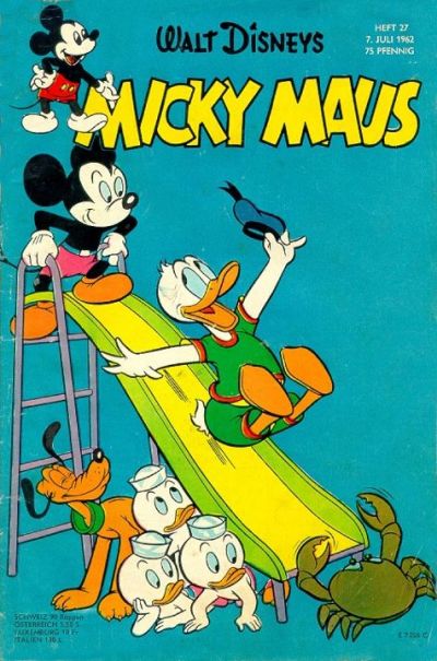 Cover for Micky Maus (Egmont Ehapa, 1951 series) #27/1962