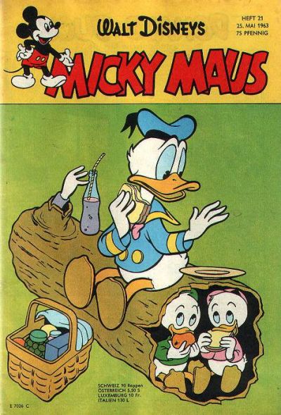 Cover for Micky Maus (Egmont Ehapa, 1951 series) #21/1963