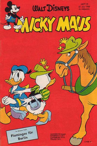 Cover for Micky Maus (Egmont Ehapa, 1951 series) #30/1963