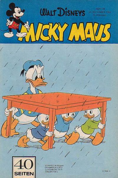 Cover for Micky Maus (Egmont Ehapa, 1951 series) #38/1963