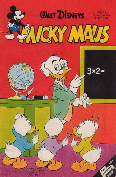 Cover for Micky Maus (Egmont Ehapa, 1951 series) #4/1964