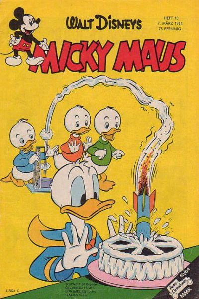 Cover for Micky Maus (Egmont Ehapa, 1951 series) #10/1964