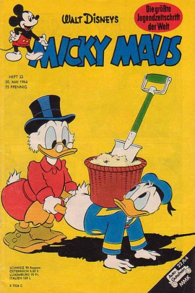 Cover for Micky Maus (Egmont Ehapa, 1951 series) #22/1964