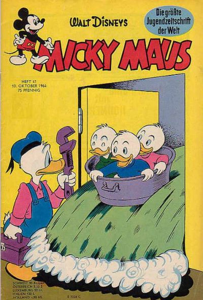 Cover for Micky Maus (Egmont Ehapa, 1951 series) #41/1964