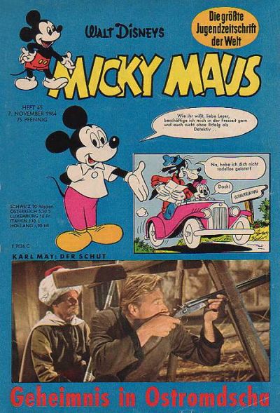 Cover for Micky Maus (Egmont Ehapa, 1951 series) #45/1964