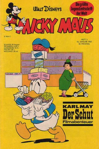 Cover for Micky Maus (Egmont Ehapa, 1951 series) #3/1965