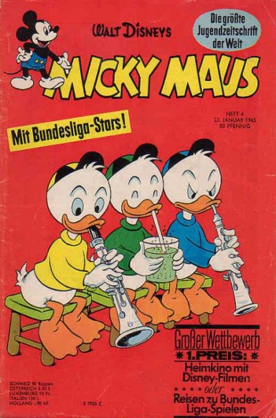 Cover for Micky Maus (Egmont Ehapa, 1951 series) #4/1965