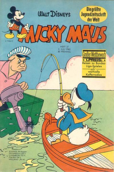 Cover for Micky Maus (Egmont Ehapa, 1951 series) #27/1965