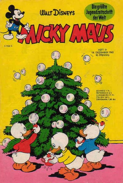 Cover for Micky Maus (Egmont Ehapa, 1951 series) #51/1965