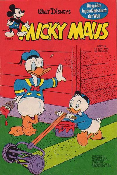 Cover for Micky Maus (Egmont Ehapa, 1951 series) #25/1966