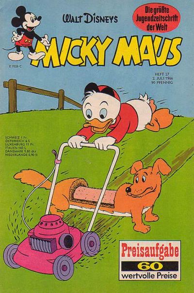 Cover for Micky Maus (Egmont Ehapa, 1951 series) #27/1966