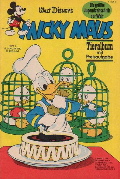 Cover for Micky Maus (Egmont Ehapa, 1951 series) #2/1967