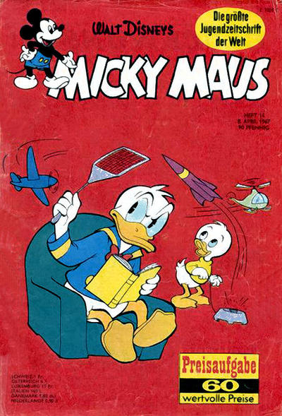 Cover for Micky Maus (Egmont Ehapa, 1951 series) #14/1967