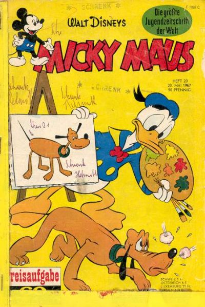 Cover for Micky Maus (Egmont Ehapa, 1951 series) #20/1967