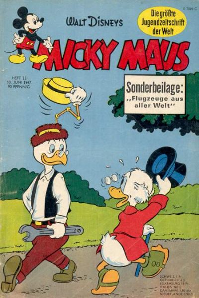 Cover for Micky Maus (Egmont Ehapa, 1951 series) #23/1967