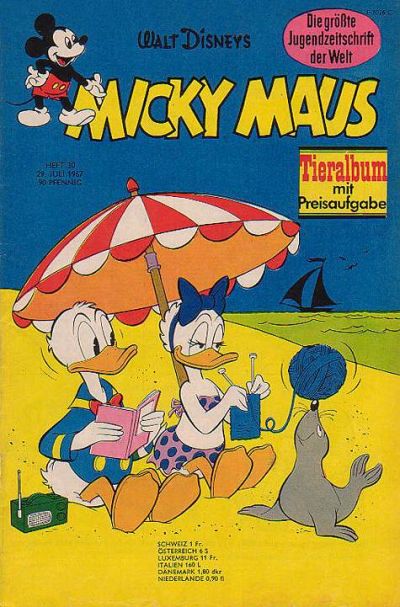 Cover for Micky Maus (Egmont Ehapa, 1951 series) #30/1967