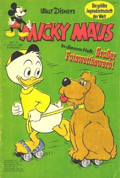Cover for Micky Maus (Egmont Ehapa, 1951 series) #31/1967