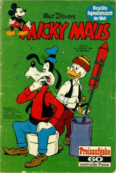 Cover for Micky Maus (Egmont Ehapa, 1951 series) #34/1967
