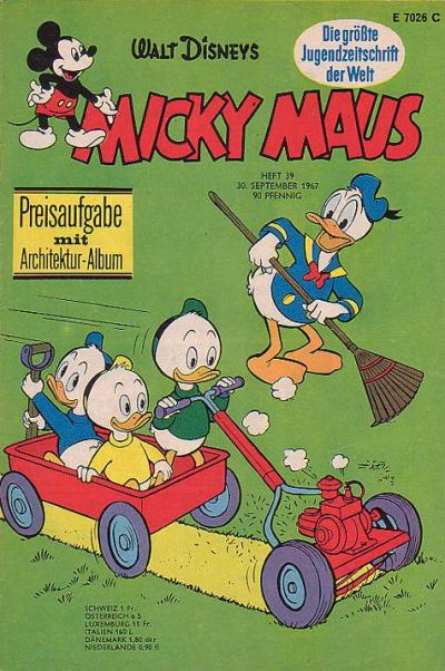 Cover for Micky Maus (Egmont Ehapa, 1951 series) #39/1967