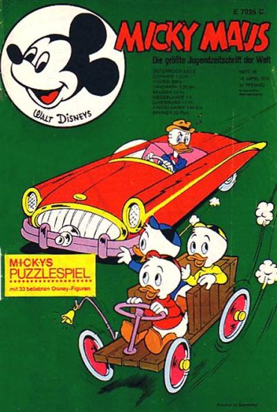 Cover for Micky Maus (Egmont Ehapa, 1951 series) #16/1970