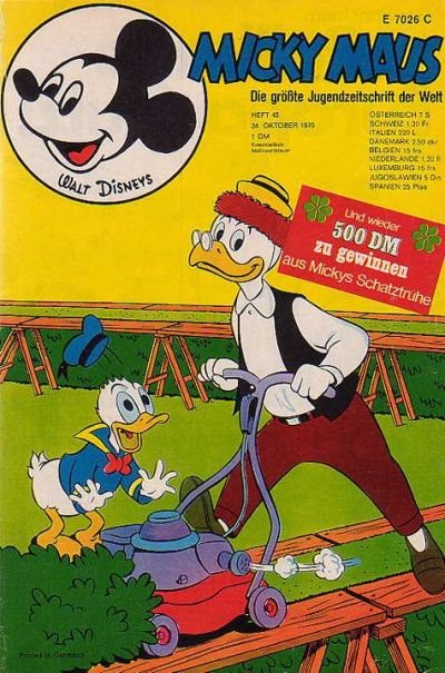 Cover for Micky Maus (Egmont Ehapa, 1951 series) #43/1970