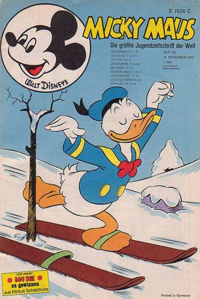 Cover for Micky Maus (Egmont Ehapa, 1951 series) #50/1970
