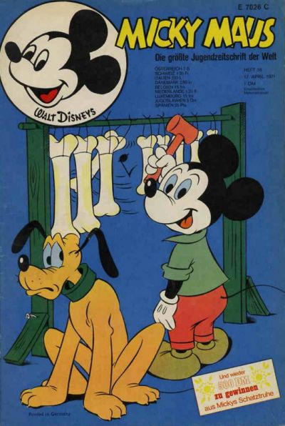 Cover for Micky Maus (Egmont Ehapa, 1951 series) #16/1971