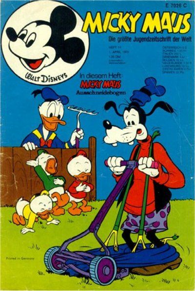 Cover for Micky Maus (Egmont Ehapa, 1951 series) #14/1972