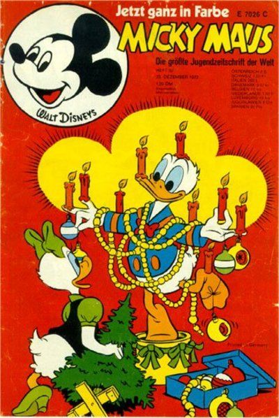 Cover for Micky Maus (Egmont Ehapa, 1951 series) #52/1972