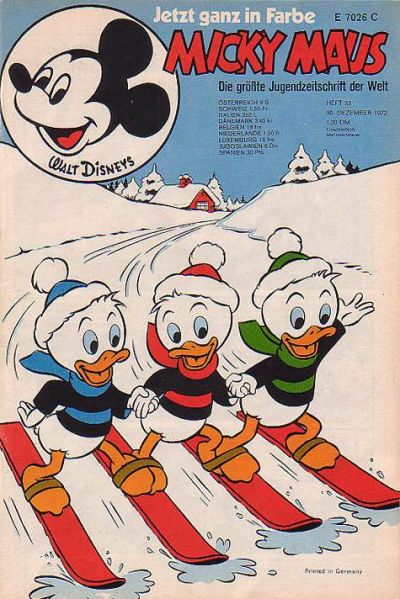 Cover for Micky Maus (Egmont Ehapa, 1951 series) #53/1972
