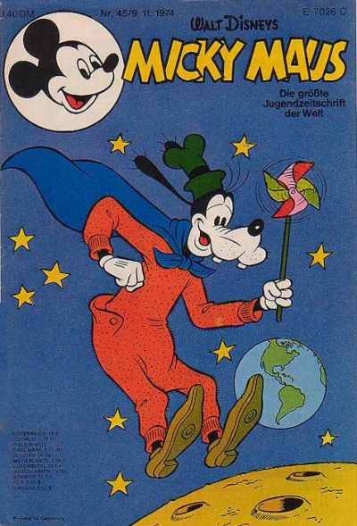 Cover for Micky Maus (Egmont Ehapa, 1951 series) #45/1974