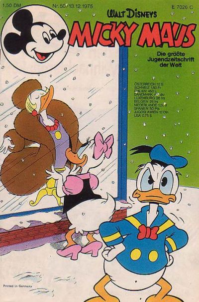 Cover for Micky Maus (Egmont Ehapa, 1951 series) #50/1975