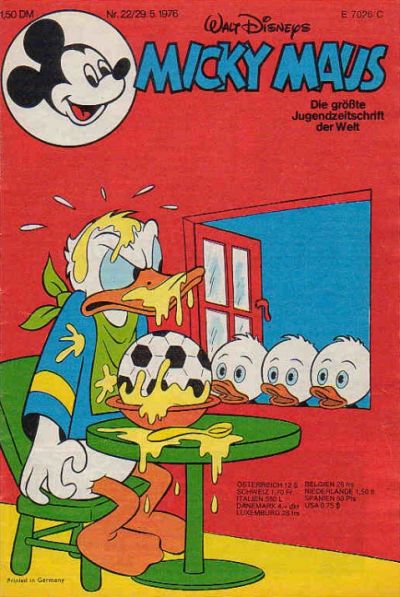 Cover for Micky Maus (Egmont Ehapa, 1951 series) #22/1976