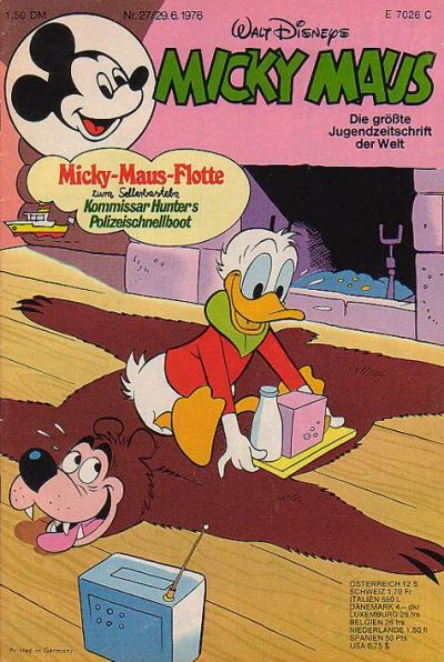Cover for Micky Maus (Egmont Ehapa, 1951 series) #27/1976