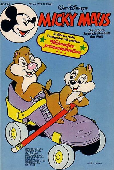 Cover for Micky Maus (Egmont Ehapa, 1951 series) #47/1976