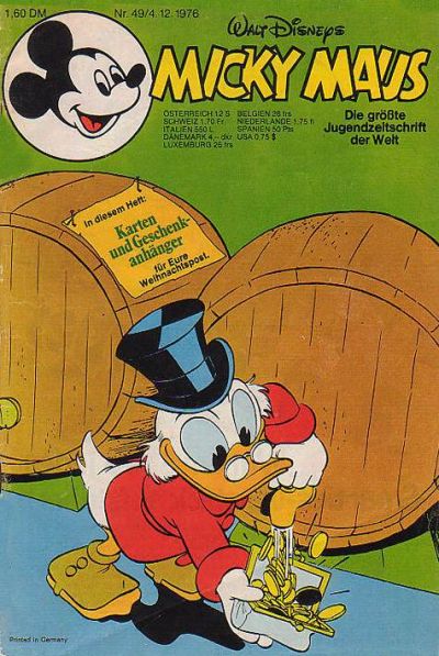 Cover for Micky Maus (Egmont Ehapa, 1951 series) #49/1976
