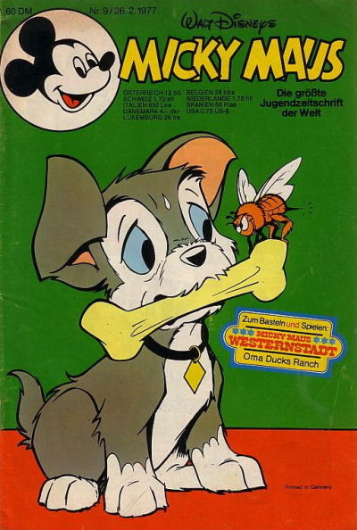 Cover for Micky Maus (Egmont Ehapa, 1951 series) #9/1977